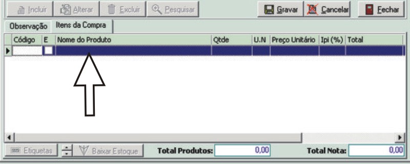 CadEntradaProduto