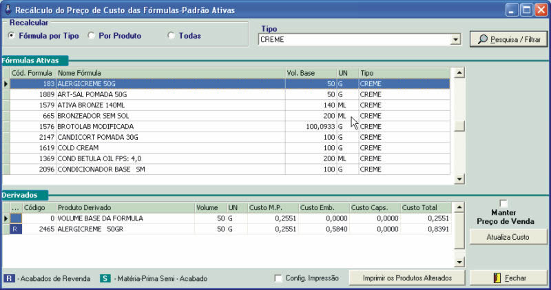 Recalcula Varias formulas